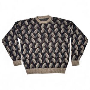 Vintage Van Heusen Thick Knit Grandpa Fisherman Professor Sweater X-Large 90s